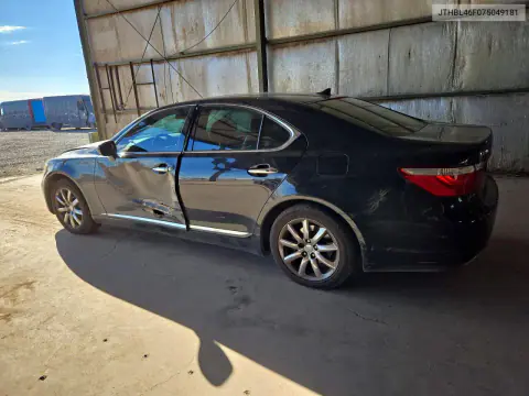 2007 Lexus Ls 460 VIN JTHBL46F075049181 фото 2