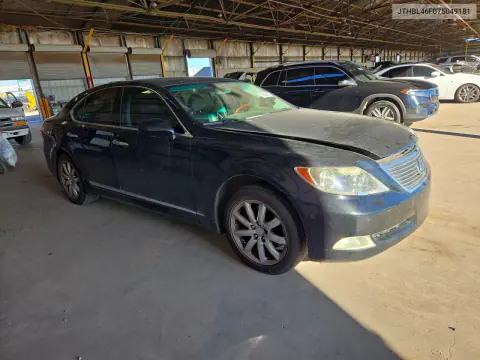 2007 Lexus Ls 460 VIN JTHBL46F075049181 фото 4