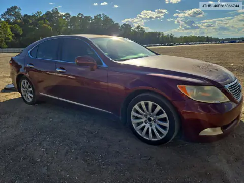 2008 Lexus Ls 460 VIN JTHBL46F285066744 фото 4