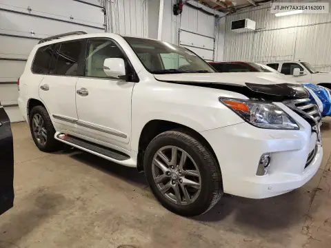JTJHY7AX2E4162001 — 2014 Lexus LX, фото 4 с аукциона Copart, Передняя часть