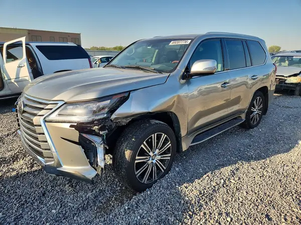 JTJDY7AX6M4340375 — 2021 Lexus LX, Передняя часть (Front End), фото до ремонта