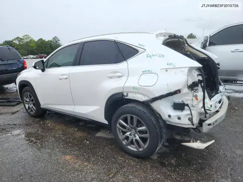 2015 Lexus Nx VIN JTJYARBZ3F2010726 фото 2