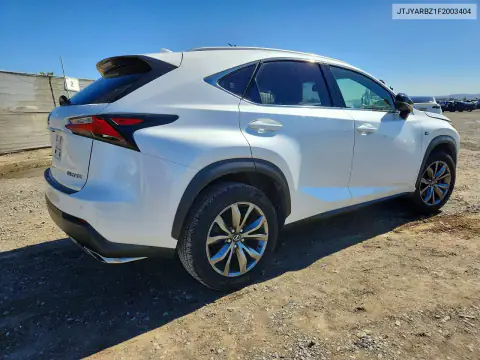 JTJYARBZ1F2003404 — 2015 Lexus NX, фото 3 с аукциона Copart, Передняя часть