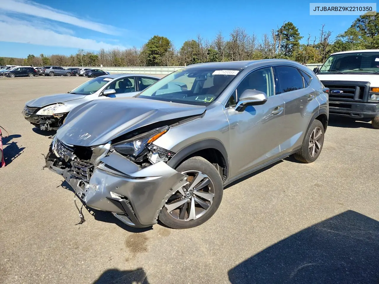 2019 Lexus Nx 300 Base VIN JTJBARBZ9K2210350 фото 1