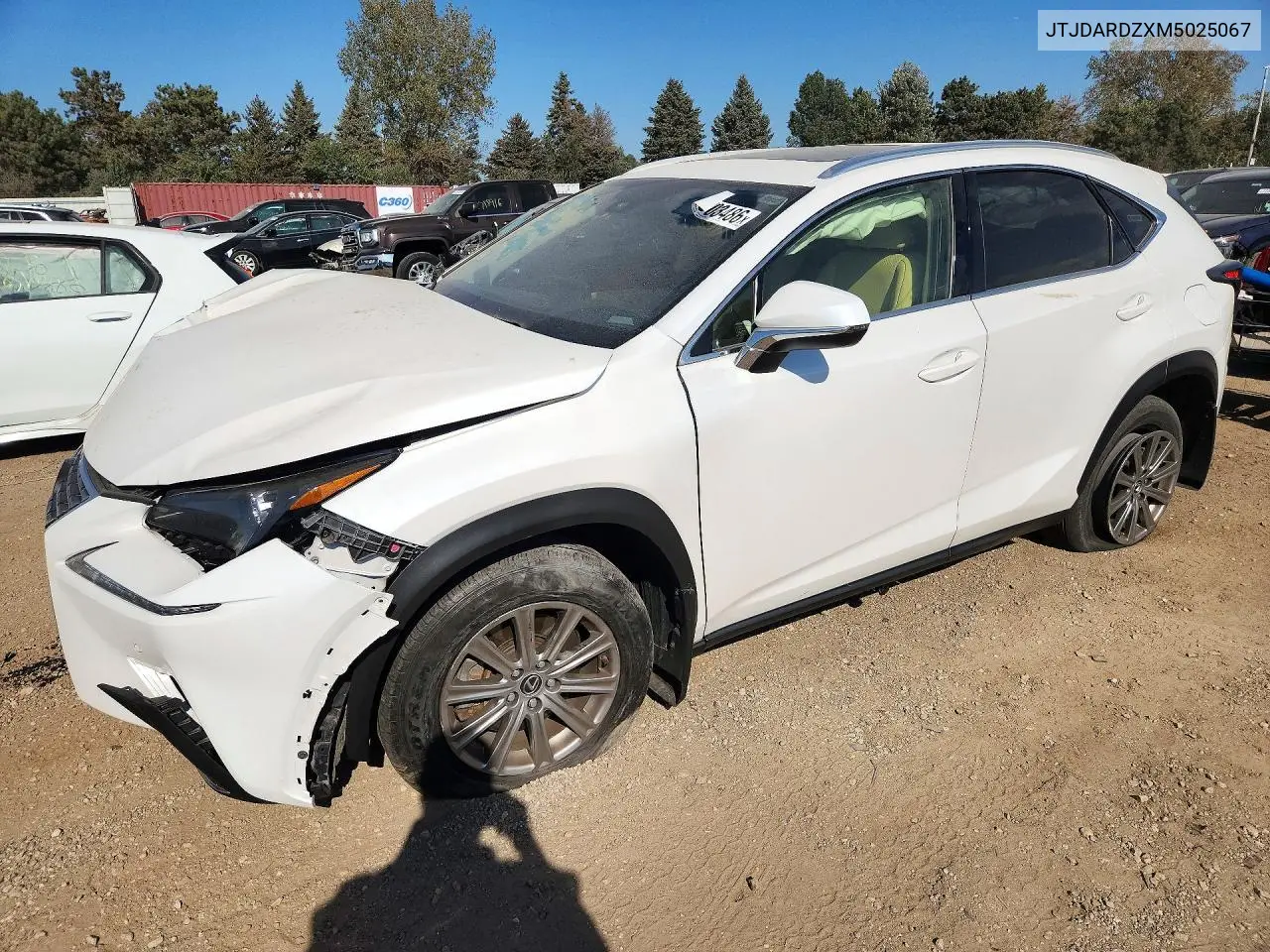 2021 Lexus Nx 300 Base VIN JTJDARDZXM5025067 фото 1