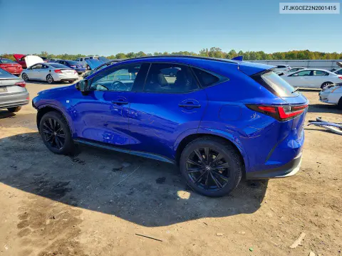 2022 Lexus Nx 350 VIN JTJKGCEZ2N2001415 фото 2