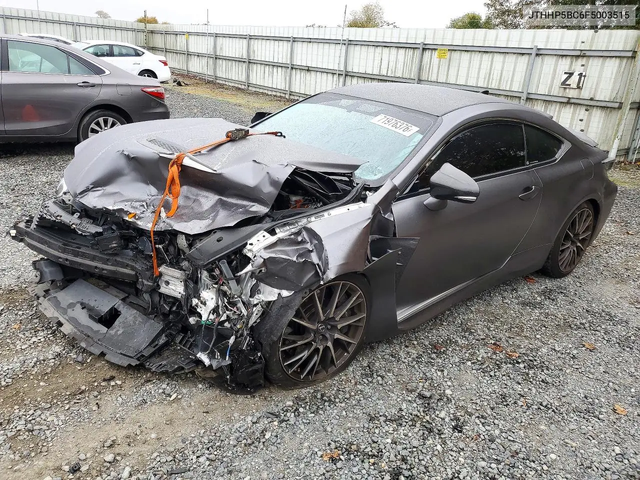 2015 Lexus Rc F Base VIN JTHHP5BC6F5003515 фото 1