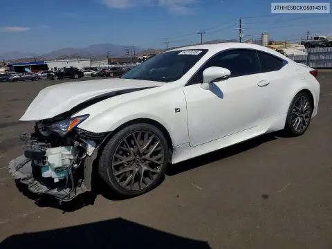 JTHHE5BCXG5014315 — 2016 Lexus RC, Передняя часть, фото до ремонта