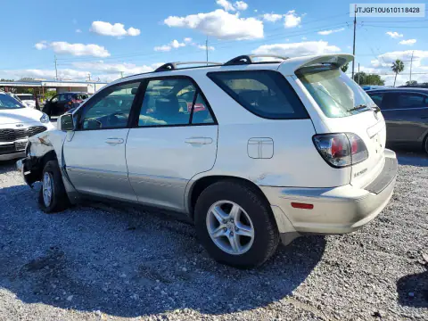 JTJGF10U610118428 — 2001 Lexus RX, фото 2 с аукциона Copart, Передняя часть