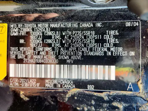 2T2HA31U84C038330 — 2004 Lexus RX, Передняя часть, фото до ремонта