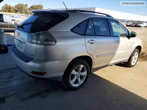 JTJHA31U540023666 — 2004 Lexus RX, фото 3 с аукциона Copart, Боковая часть