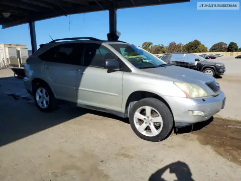 JTJHA31U540023666 — 2004 Lexus RX, фото 4 с аукциона Copart, Боковая часть