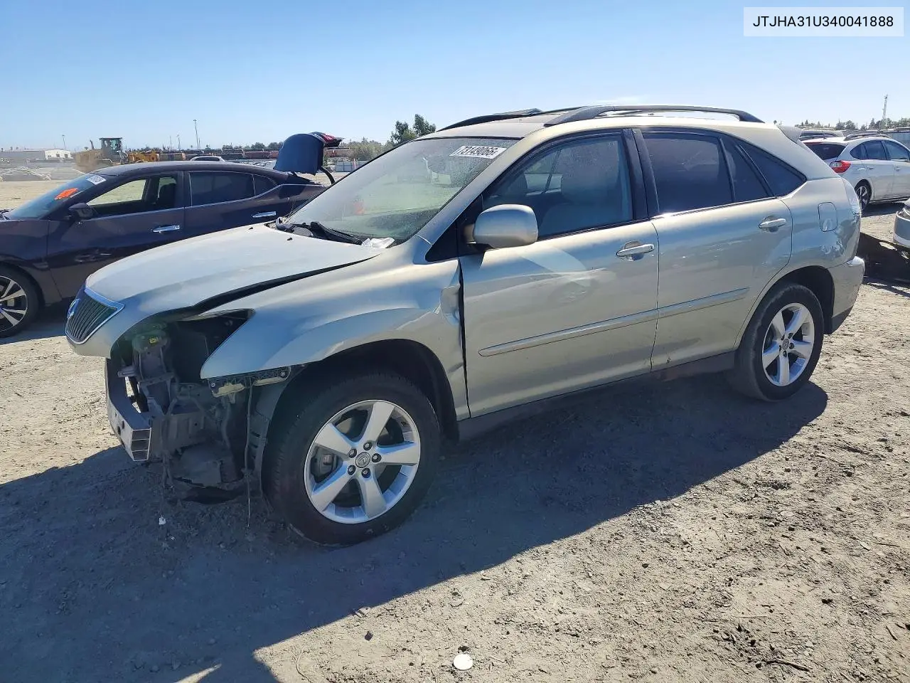 JTJHA31U340041888 Lexus RX 2004 — повреждение Передняя часть, фото до ремонта