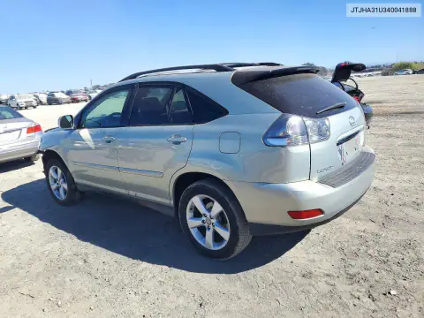 JTJHA31U340041888 — 2004 Lexus RX, фото 2 с аукциона Copart, Передняя часть
