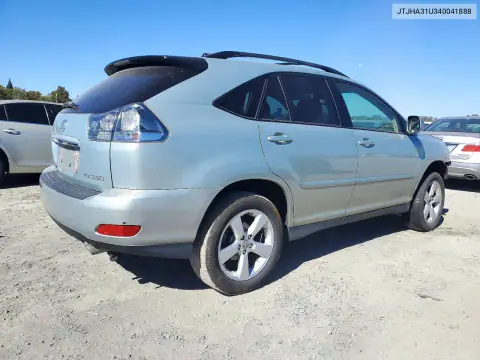 JTJHA31U340041888 — 2004 Lexus RX, фото 3 с аукциона Copart, Передняя часть