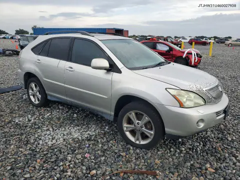 2006 Lexus Rx 400 VIN JTJHW31U460027938 фото 4