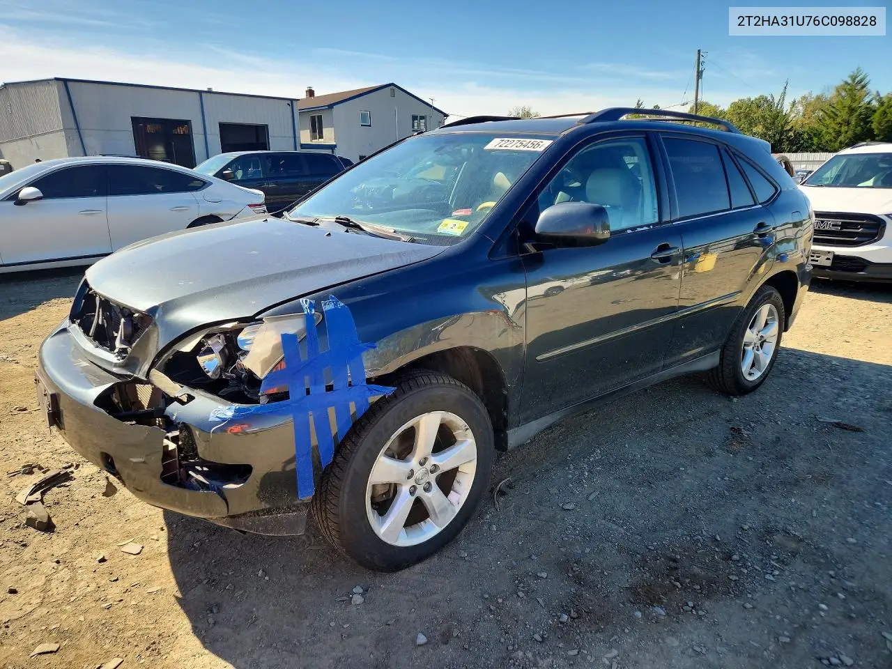 2006 Lexus Rx 330 VIN 2T2HA31U76C098828 фото 1