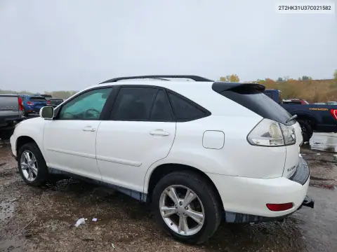 2T2HK31U37C021582 — 2007 Lexus RX, фото 2 с аукциона Copart, Передняя часть