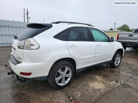 2T2HK31U37C021582 — 2007 Lexus RX, фото 3 с аукциона Copart, Передняя часть