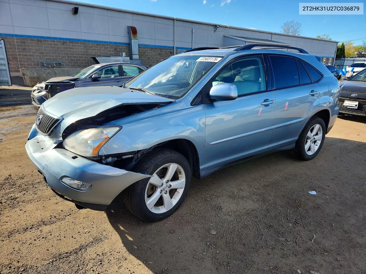 2007 Lexus Rx 350 VIN 2T2HK31U27C036879 фото 1
