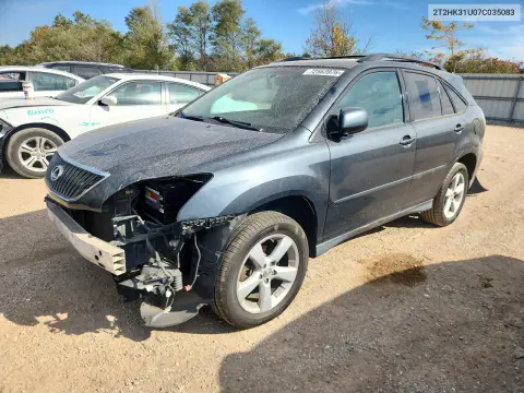 2T2HK31U07C035083 — 2007 Lexus RX, Передняя часть, фото до ремонта