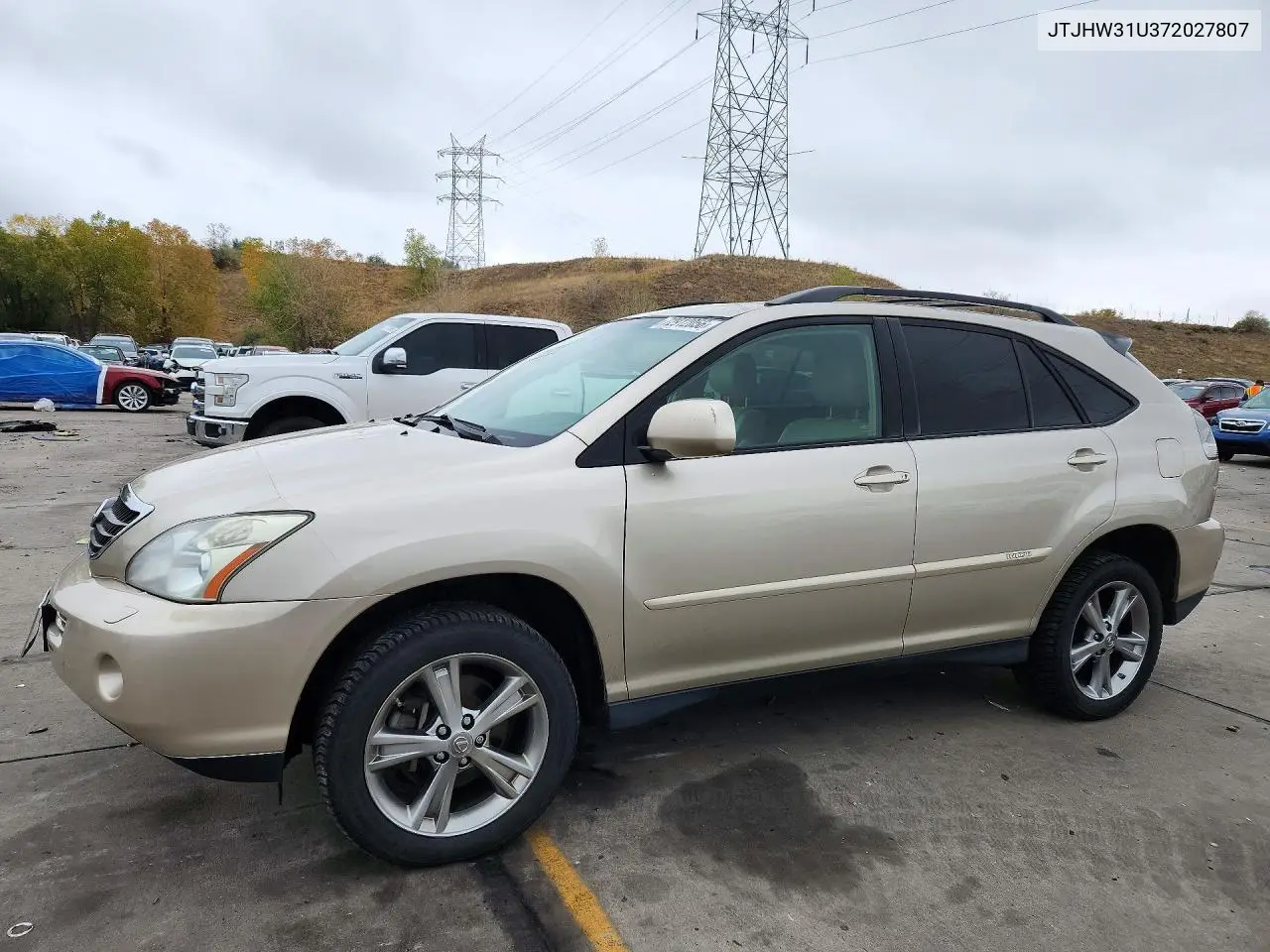 JTJHW31U372027807 Lexus RX 2007 — повреждение Град, фото до ремонта