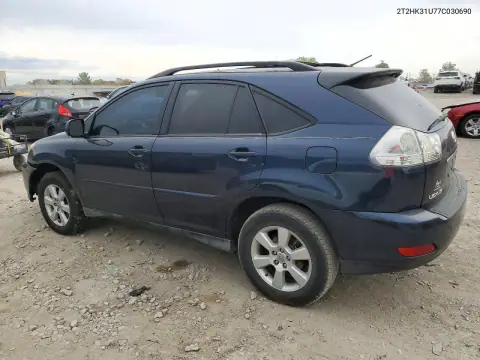 2T2HK31U77C030690 — 2007 Lexus RX, фото 2 с аукциона Copart, Передняя часть