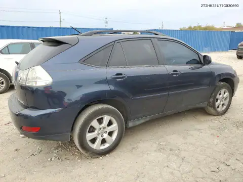2T2HK31U77C030690 — 2007 Lexus RX, фото 3 с аукциона Copart, Передняя часть