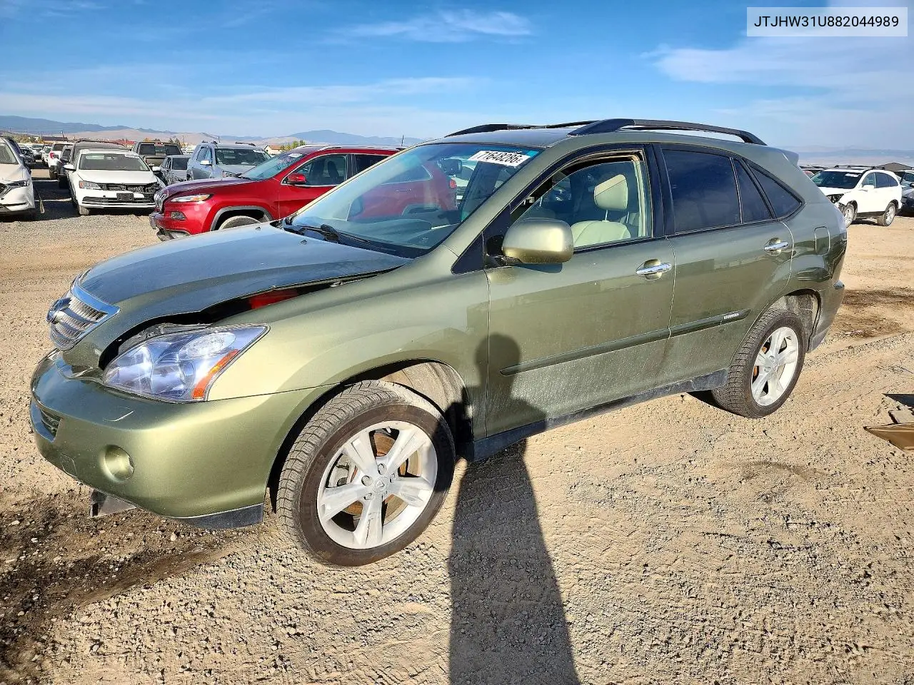 2008 Lexus Rx 400H VIN JTJHW31U882044989 фото 1