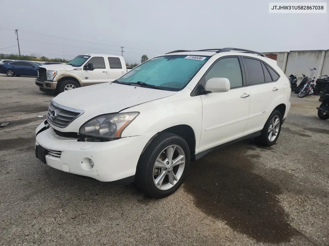 2008 Lexus Rx 400H VIN JTJHW31U582867038 фото 1