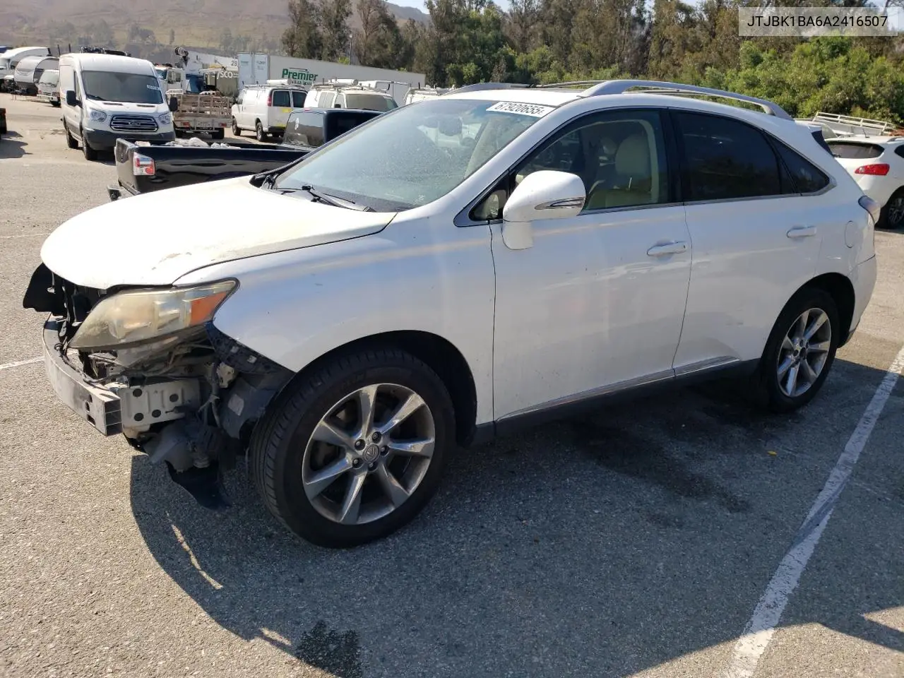 JTJBK1BA6A2416507 Lexus RX 2010 — повреждение Передняя часть, фото до ремонта