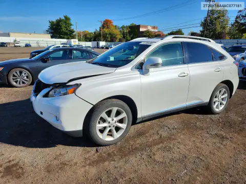 2T2BK1BA4AC077181 Lexus RX 2010 — повреждение Передняя часть, фото до ремонта