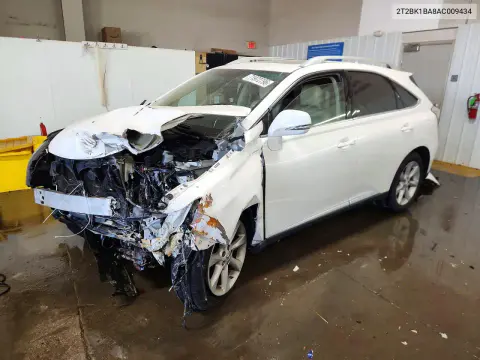 2T2BK1BA8AC009434 — 2010 Lexus RX, Передняя часть, фото до ремонта