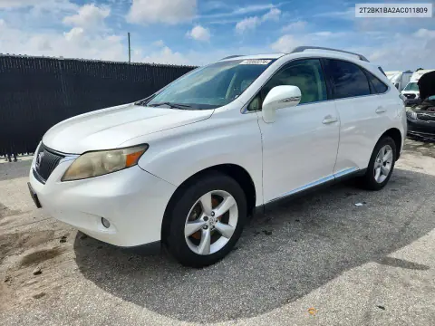 2010 Lexus Rx 350 VIN 2T2BK1BA2AC011809 фото 1