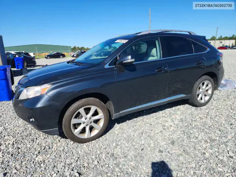 2T2ZK1BA7AC032735 — 2010 Lexus RX, Задняя часть, фото до ремонта