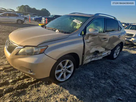 2T2ZK1BA3AC004320 — 2010 Lexus RX, Сторона, фото до ремонта
