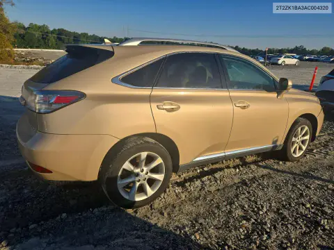 2010 Lexus Rx 350 VIN 2T2ZK1BA3AC004320 фото 3