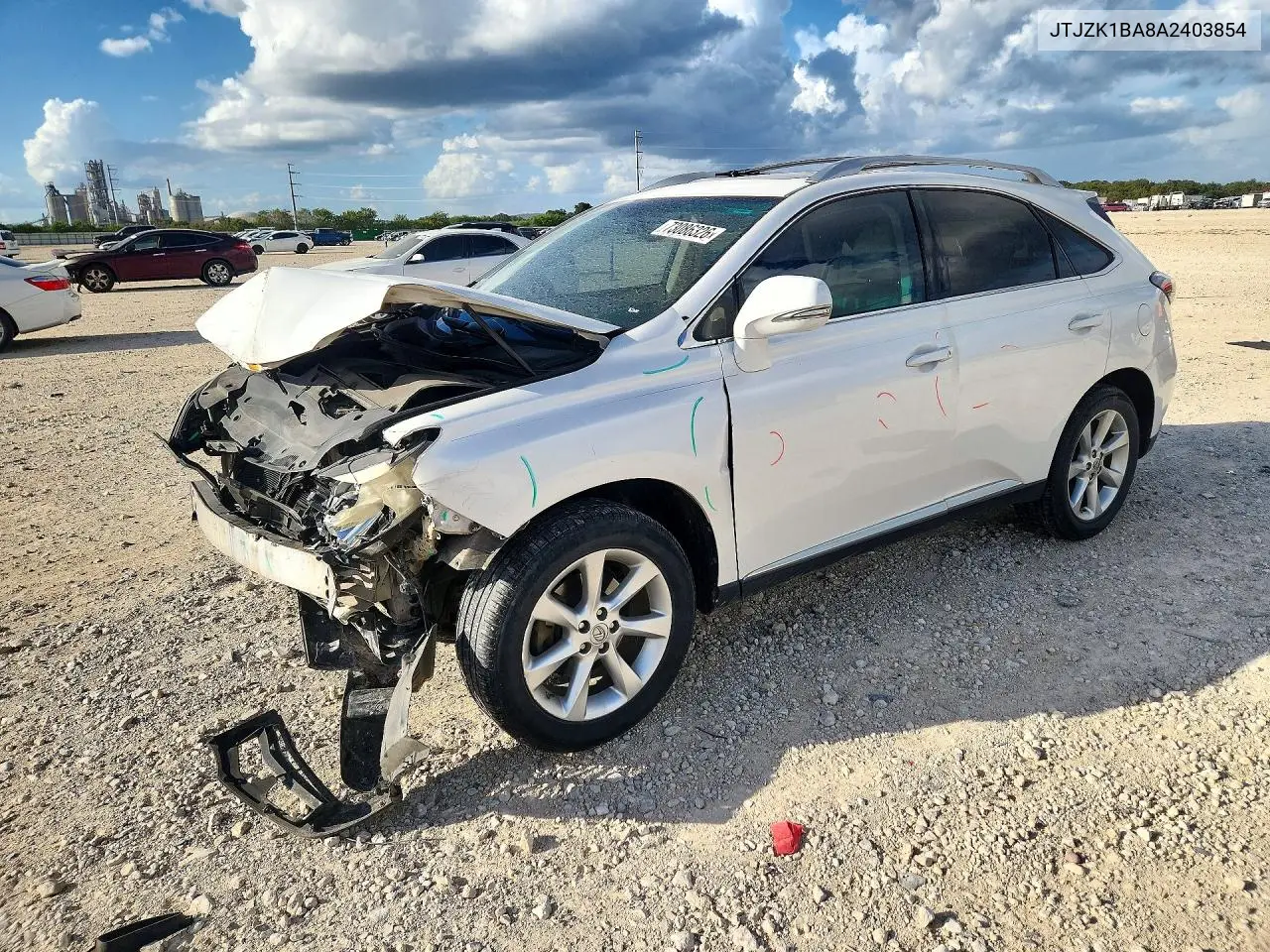 JTJZK1BA8A2403854 Lexus RX 2010 — повреждение Передняя часть, фото до ремонта