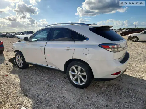 JTJZK1BA8A2403854 — 2010 Lexus RX, фото 2 с аукциона Copart, Передняя часть