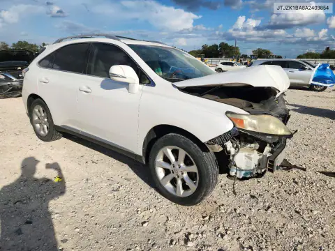 JTJZK1BA8A2403854 — 2010 Lexus RX, фото 4 с аукциона Copart, Передняя часть