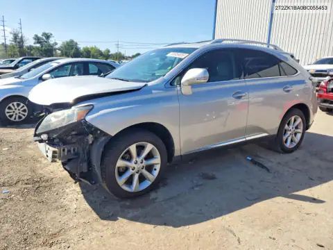 2T2ZK1BA0BC055453 — 2011 Lexus RX, Передняя часть, фото до ремонта