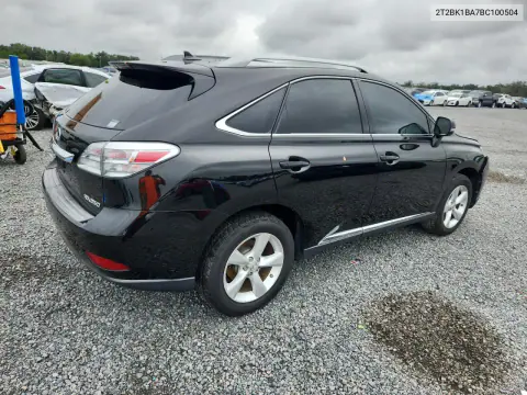 2011 Lexus Rx 350 VIN 2T2BK1BA7BC100504 фото 3