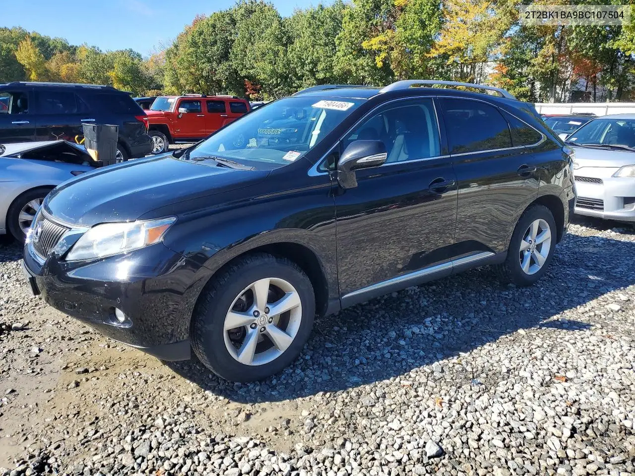 2011 Lexus Rx 350 VIN 2T2BK1BA9BC107504 фото 1