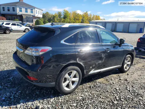 2011 Lexus Rx 350 VIN 2T2BK1BA9BC107504 фото 3