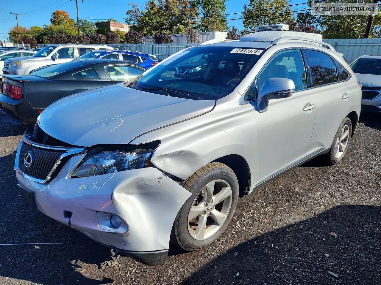 2011 Lexus Rx 350 VIN 2T2BK1BA7BC104763 фото 1