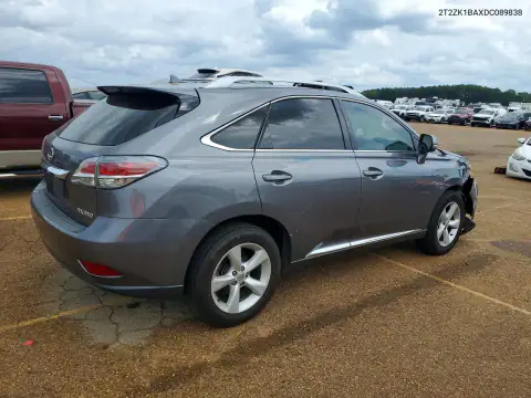 2T2ZK1BAXDC089838 — 2013 Lexus RX, фото 3 с аукциона Copart, Передняя часть
