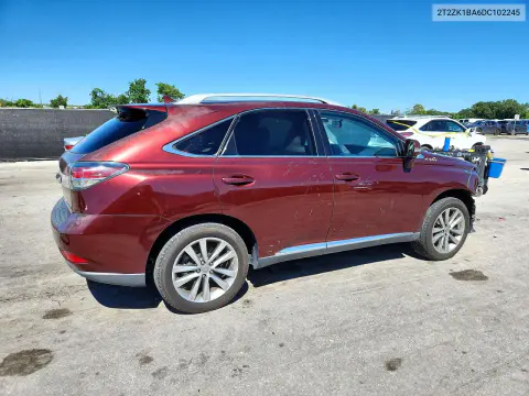 2013 Lexus Rx 350 VIN 2T2ZK1BA6DC102245 фото 3