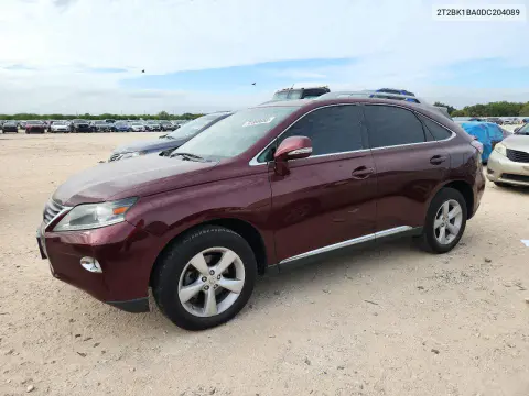 2T2BK1BA0DC204089 — 2013 Lexus RX, Передняя часть, фото до ремонта