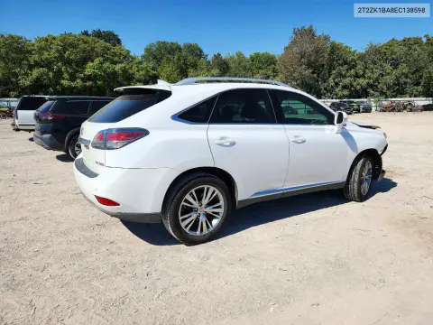 2014 Lexus Rx 350 Base VIN 2T2ZK1BA8EC138598 фото 3