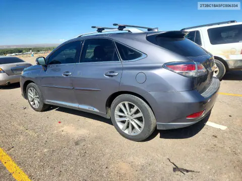 2015 Lexus Rx 450H VIN 2T2BC1BA5FC006334 фото 2